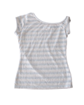 Silver Sparkly Asymmetrical Baby T