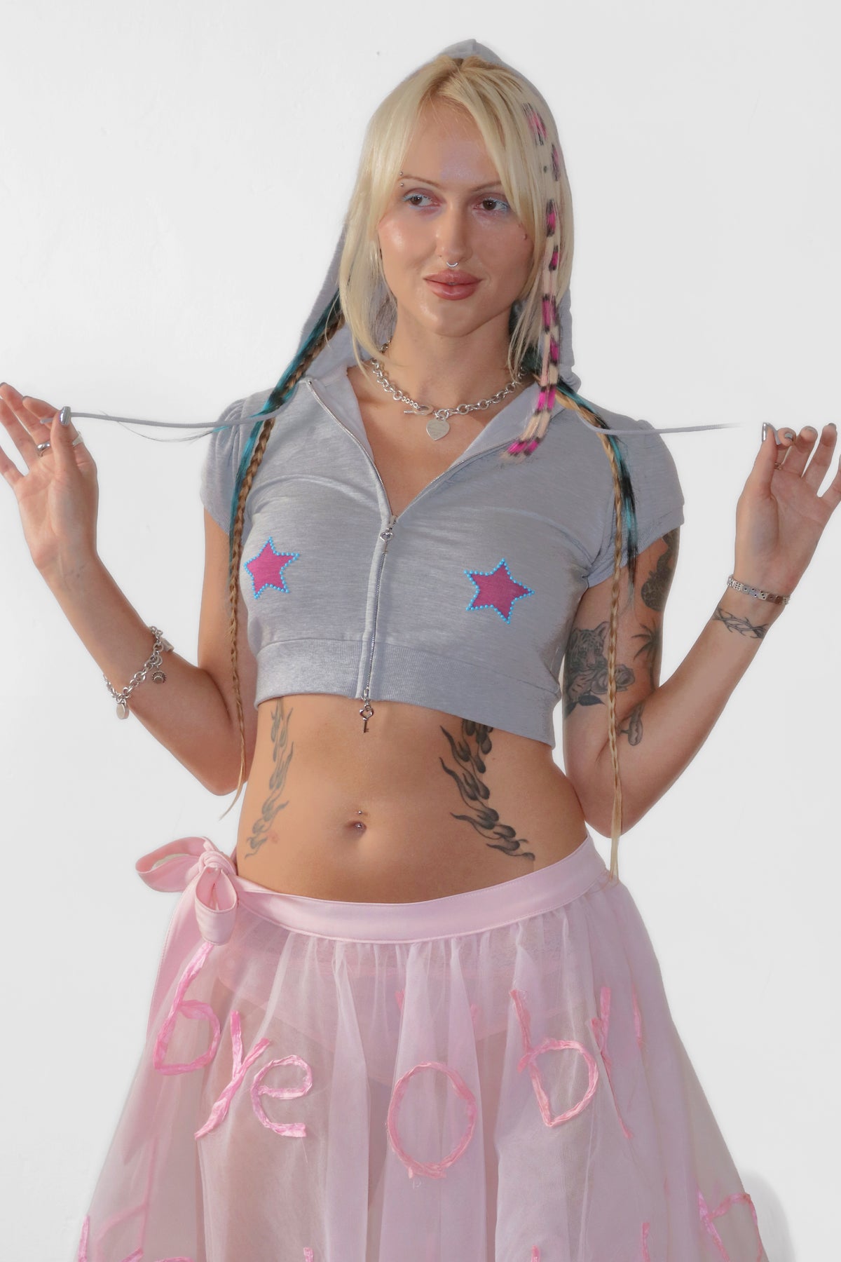 CROP STAR HOODIE