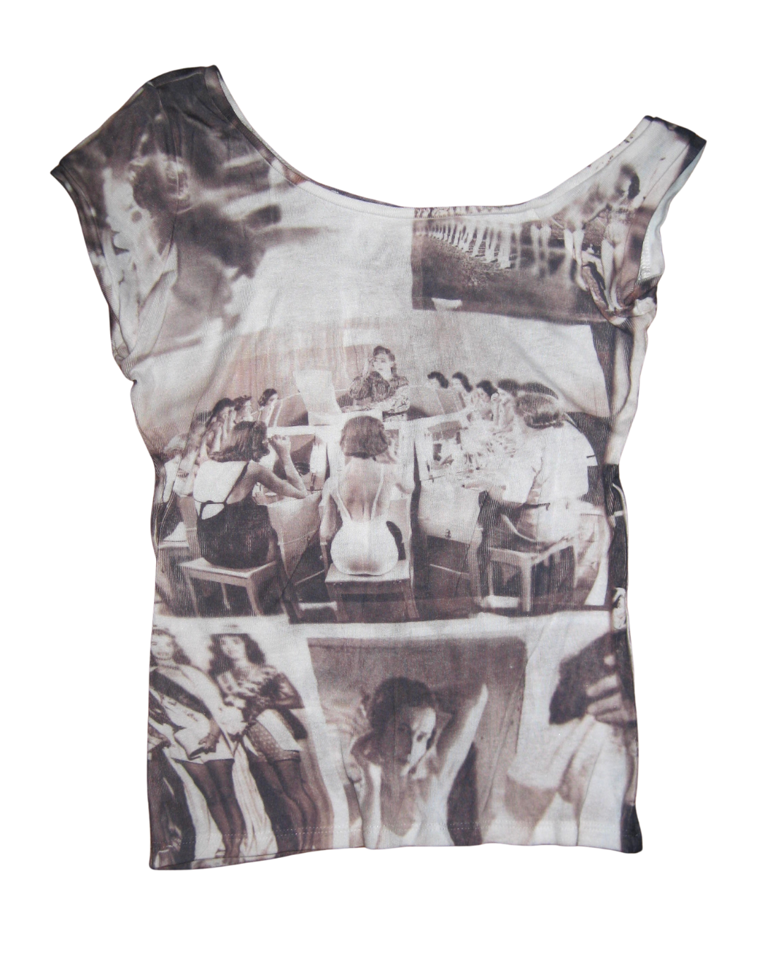 Cyanotype Asymmetrical Baby T