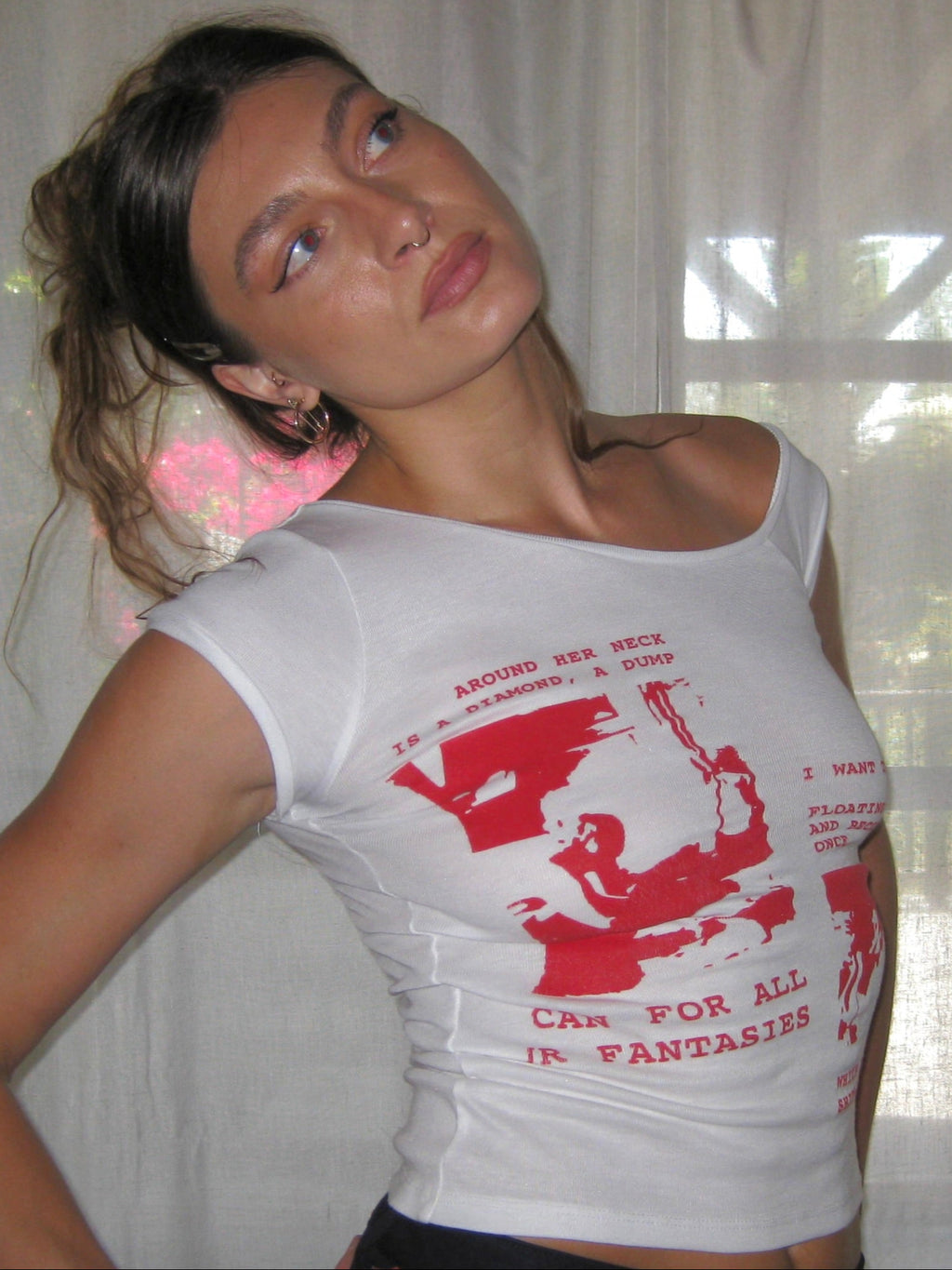Collage Asymmetrical Baby T